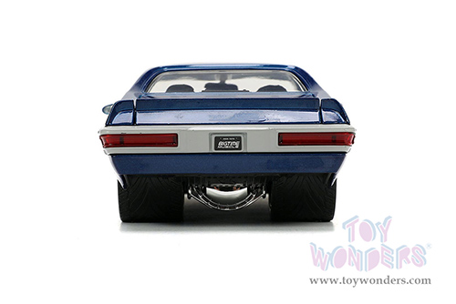 Jada Toys Bigtime Muscle - Pontiac&reg; GTO&reg; Hardtop (1971, 1/24 scale diecast model car, Dark Blue) 33545