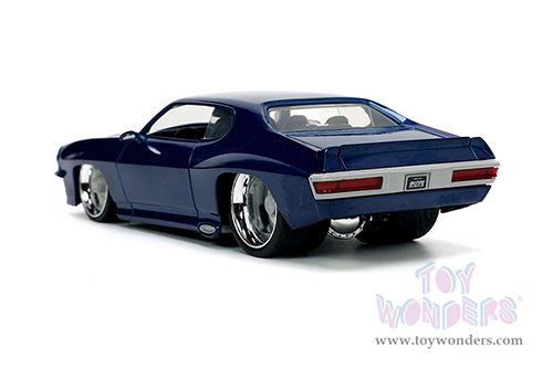 Jada Toys Bigtime Muscle - Pontiac&reg; GTO&reg; Hardtop (1971, 1/24 scale diecast model car, Dark Blue) 33545
