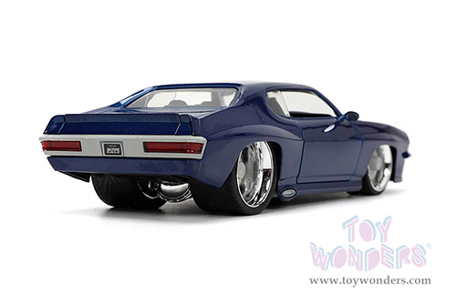 Jada Toys Bigtime Muscle - Pontiac&reg; GTO&reg; Hardtop (1971, 1/24 scale diecast model car, Dark Blue) 33545