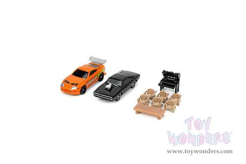Jada Toys Nano Hollywood Rides | Fast & Furious Dom's House Diorama Set (1/65, diecast model car, Asstd.) 33668