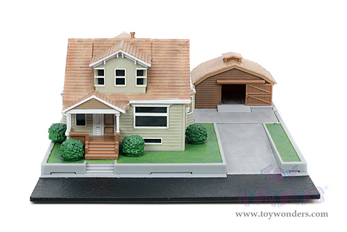 Jada Toys Nano Hollywood Rides | Fast & Furious Dom's House Diorama Set (1/65, diecast model car, Asstd.) 33668