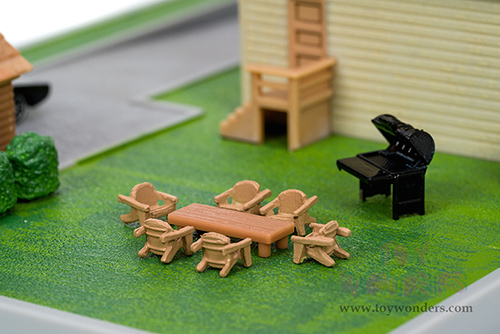 Jada Toys Nano Hollywood Rides | Fast & Furious Dom's House Diorama Set (1/65, diecast model car, Asstd.) 33668