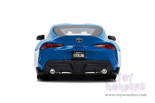 Jada Toys - Hollywood Rides | ROBOTECH® Toyota Supra with Max Sterling Diecast Figure (2020, 1/24, diecast model car, Blue/White) 33676
