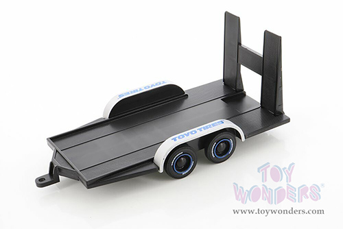 Showcasts Collectibles - Trailer Car Carrier "Toyo Tires" (1/24 scale plastic model, black) 33707
