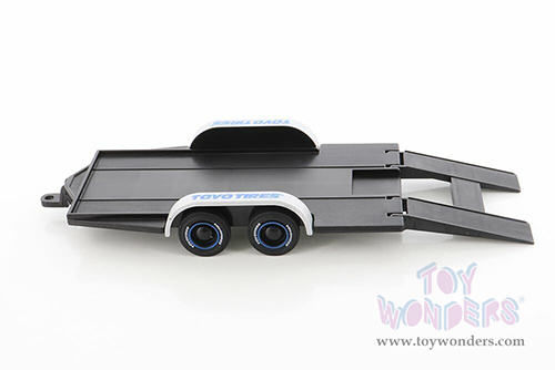 Showcasts Collectibles - Trailer Car Carrier "Toyo Tires" (1/24 scale plastic model, black) 33707
