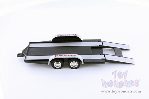 Showcasts® Collectibles - Trailer Car Carrier "Firestone" (1/24 scale plastic model, black) 33708