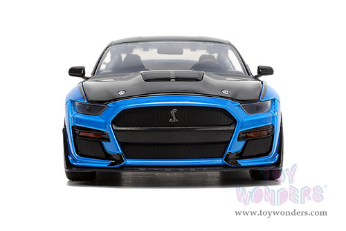 Jada Toys Bigtime Muscle - Ford Mustang Shelby® GT500® - Toyotires (2020, 1/24 scale diecast model car, Blue/Black) 33881