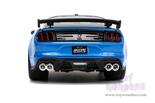 Jada Toys Bigtime Muscle - Ford Mustang Shelby® GT500® - Toyotires (2020, 1/24 scale diecast model car, Blue/Black) 33881