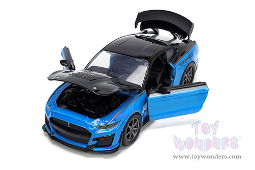 Jada Toys Bigtime Muscle - Ford Mustang Shelby® GT500® - Toyotires (2020, 1/24 scale diecast model car, Blue/Black) 33881