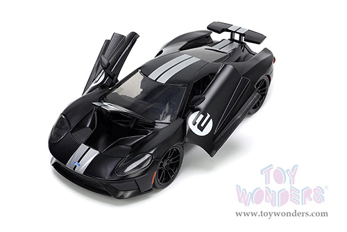 Jada Toys Bigtime Muscle - Ford GT #2 (2017, 1/24 scale diecast model car, Matte Black) 33882