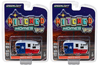 Greenlight - Hitched Homes Series 2 | Shasta 15' Airflyte (2016, 1/64 scale diecast model car, Red/White/Blue) 34020F/48