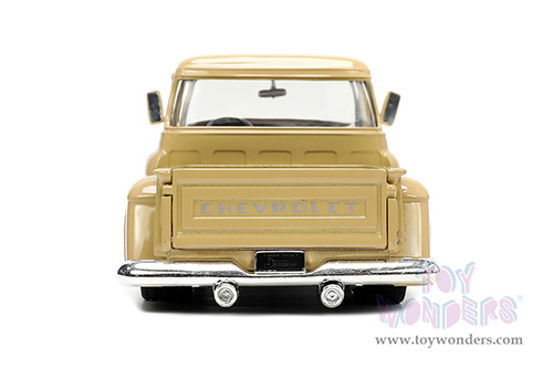 Jada Toys Just Trucks - Chevrolet&reg; Pickup and Extra Wheels (1955, 1/24 scale diecast model car, Tan/White Flames) 34024