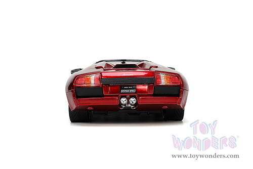 Jada Toys Hyper-Spec - Lamborghini Murciélago Roadster (1/24 scale diecast model car, Candy Red) 34029