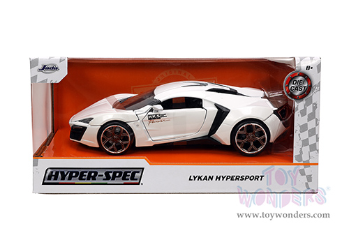 Jada Toys Hyper-Spec - Lykan Hypersport Hardtop (1/24, diecast model car, White) 34030