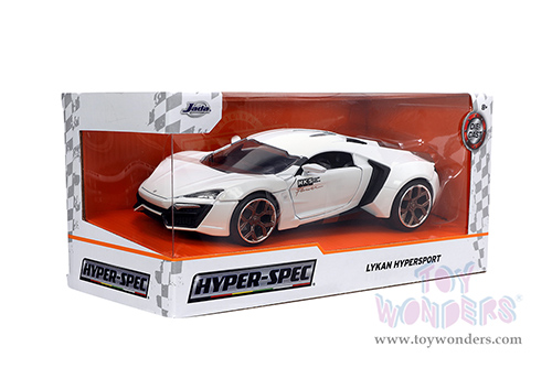 Jada Toys Hyper-Spec - Lykan Hypersport Hardtop (1/24, diecast model car, White) 34030