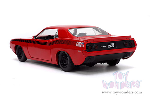Jada Toys Bigtime Muscles - Plymouth Barracuda Hardtop (1973, 1/24 scale diecast model car, Red) 34037/4