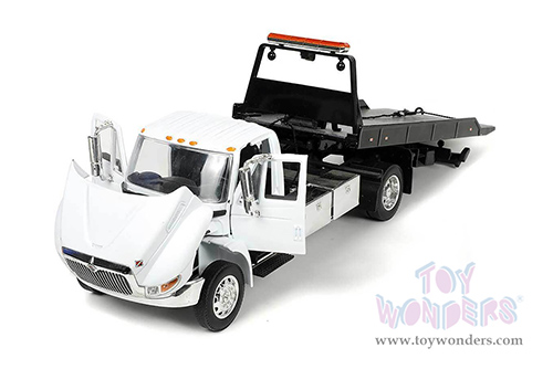 Jada Toys  - International® DuraStar 4400 Flatbed Tow Truck (1/24 scale diecast model car, White) 34040