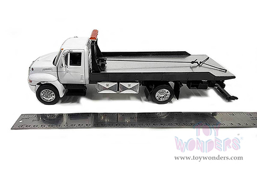 Jada Toys  - International® DuraStar 4400 Flatbed Tow Truck (1/24 scale diecast model car, White) 34040
