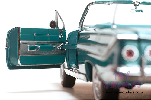 Sun Star USA - Chevy Impala Convertible (1961, 1/18 scale diecast model car, Twilight Turquoise) 3407