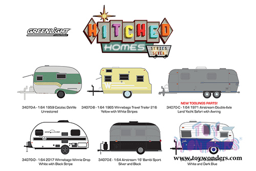 Greenlight - Hitched Homes Series 7 (1/64 scale diecast model car, Asstd.) 34070/48