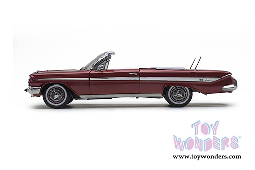Sun Star USA - Chevrolet&reg; Impala Open Convertible (1961, 1/18 scale diecast model car, Honduras Maroon) 3410