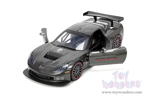 Jada Toys Bigtime Muscle - Chevrolet&reg; Corvette&reg; C6-R Hardtop (2005, 1/24 scale diecast model car, Dark Gray) 34117