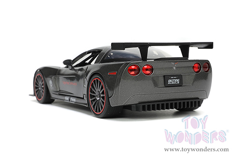 Jada Toys Bigtime Muscle - Chevrolet&reg; Corvette&reg; C6-R Hardtop (2005, 1/24 scale diecast model car, Dark Gray) 34117