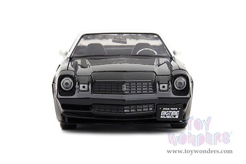 Jada Toys Bigtime Muscle - Chevrolet® Camaro® Z28 "Highway Drag" Police (1979, 1/24 scale diecast model car, Black/White) 34203/4