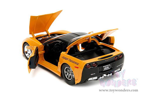 Jada Toys Bigtime Muscle - Chevrolet&reg; Corvette&reg; Z06 "Mickey Thompson" (2006, 1/24 scale diecast model car, Yellow/Black) 34204/4