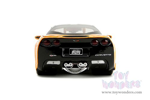 Jada Toys Bigtime Muscle - Chevrolet&reg; Corvette&reg; Z06 "Mickey Thompson" (2006, 1/24 scale diecast model car, Yellow/Black) 34204/4
