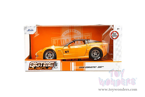 Jada Toys Bigtime Muscle - Chevrolet&reg; Corvette&reg; Z06 "Mickey Thompson" (2006, 1/24 scale diecast model car, Yellow/Black) 34204/4
