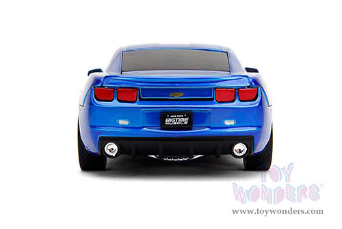 Jada Toys Bigtime Muscle - Chevrolet® Camaro® Hardtop (2010, 1/24 scale diecast model car, Candy Blue/Black stripes) 34209/4