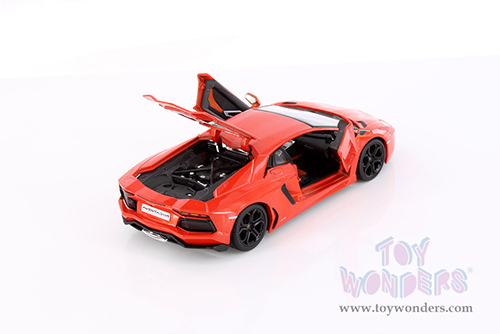 Showcasts® Collectibles - Lamborghini Aventador Coupé (1/24 scale diecast model car, Orange) 34210 MAP: $19.99