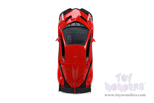 Jada Toys Hyper-Spec - Lamborghini Veneno Hardtop (1/24 scale diecast model car, Red/Black) 34212/4