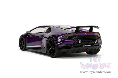 Jada Toys Hyper-Spec - Lamborghini Huracán Performante Hardtop (1/24, diecast model car, Purple) 34214/4