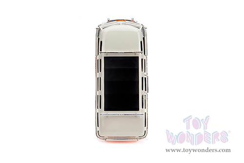 Jada Toys - Volkswagen Bus "Punch Buggy" Santa Monica Surf Club with Roof Rack and Surfboard (1962, 1/24 scale diecast model car, Orange w/ White) 34231/4