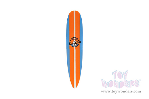 Jada Toys - Volkswagen Bus "Punch Buggy" Santa Monica Surf Club with Roof Rack and Surfboard (1962, 1/24 scale diecast model car, Orange w/ White) 34231/4