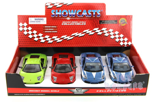 Showcasts - Lamborghini Murcielago & Lamborghini Polizia Hard Top (1/24 scale diecast model car, Asstd.) 34238/99