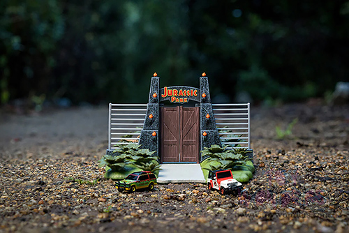 Jada Toys Nano Hollywood Rides | Jurassic Park Diorama Set 30th Anniversary (1/65, diecast model car, Asstd.) 34244