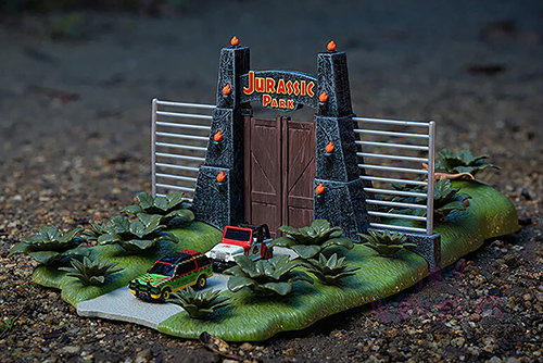 Jada Toys Nano Hollywood Rides | Jurassic Park Diorama Set 30th Anniversary (1/65, diecast model car, Asstd.) 34244