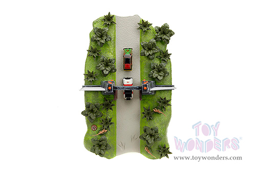 Jada Toys Nano Hollywood Rides | Jurassic Park Diorama Set 30th Anniversary (1/65, diecast model car, Asstd.) 34244