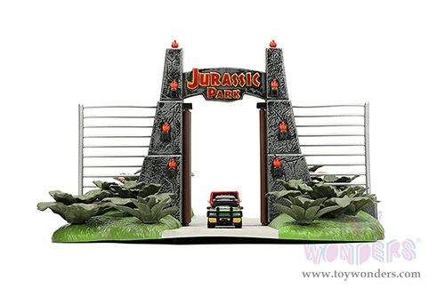 Jada Toys Nano Hollywood Rides | Jurassic Park Diorama Set 30th Anniversary (1/65, diecast model car, Asstd.) 34244