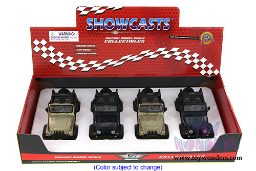 Showcasts® Collectibles - Jeep® Wrangler Rubicon Convertible (1/27 scale diecast model car, Asstd.) 37245 MAP: $19.99