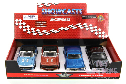 Showcasts - Chevrolet Camaro Hard Top & Chevrolet Camaro Convertible (1966 & 1968, 1/24 scale diecast model car, Asstd.) 34257/960
