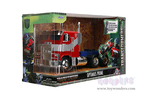 Jada Toys - Hollywood Rides | TRANSFORMERS 7 Optimus Prime® Tractor Truck "Rise of the Beasts" (1/24, diecast model car, Red/Blue with Silver Stripes) 34262/4