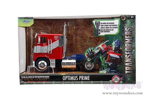 Jada Toys - Hollywood Rides | TRANSFORMERS 7 Optimus Prime® Tractor Truck "Rise of the Beasts" (1/24, diecast model car, Red/Blue with Silver Stripes) 34262/4