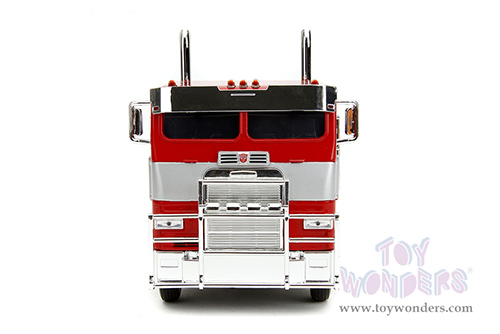 Jada Toys - Hollywood Rides | TRANSFORMERS 7 Optimus Prime® Tractor Truck "Rise of the Beasts" (1/24, diecast model car, Red/Blue with Silver Stripes) 34262/4