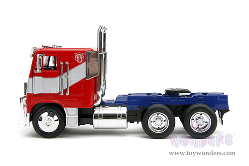 Jada Toys - Hollywood Rides | TRANSFORMERS 7 Optimus Prime® Tractor Truck "Rise of the Beasts" (1/24, diecast model car, Red/Blue with Silver Stripes) 34262/4