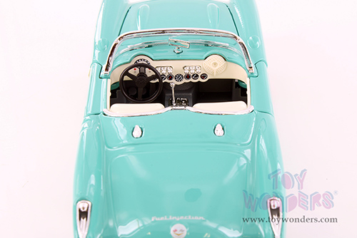 Showcasts® Collectibles - Chevrolet® Corvette® Convertible (1957, 1/24 scale diecast model car, Turquoise) 37275 MAP: $19.99