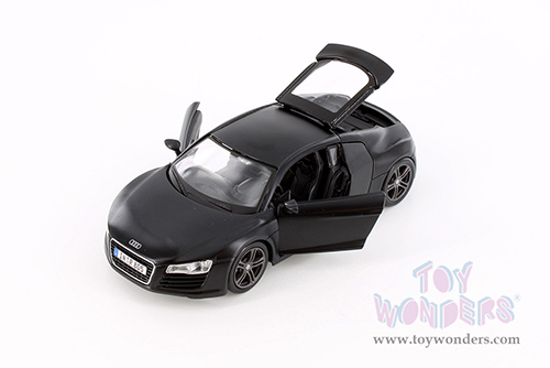 Showcasts® Collectibles - Audi R8 Hard Top (1/24 scale diecast model car, Matte Black) 37281 MAP: $19.99